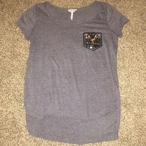 Kirra rhinestone pocket tee